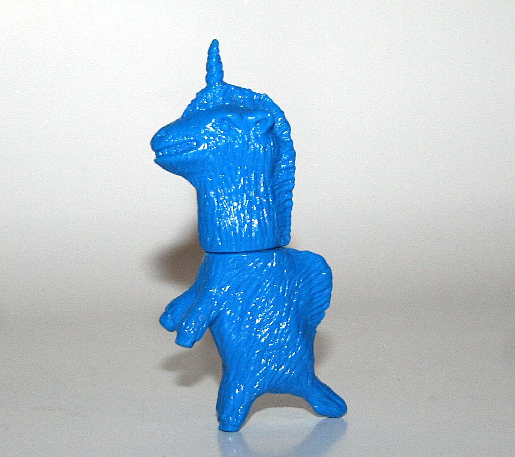 Rampage Toys Unpainted Blue Standing Shaggy Unicorn — Vicious Fun