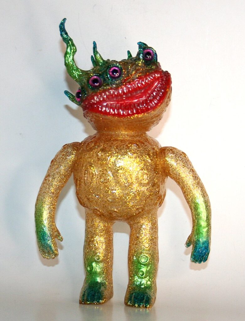 Skull Head Butt Clear Gold Lame Chaos-X