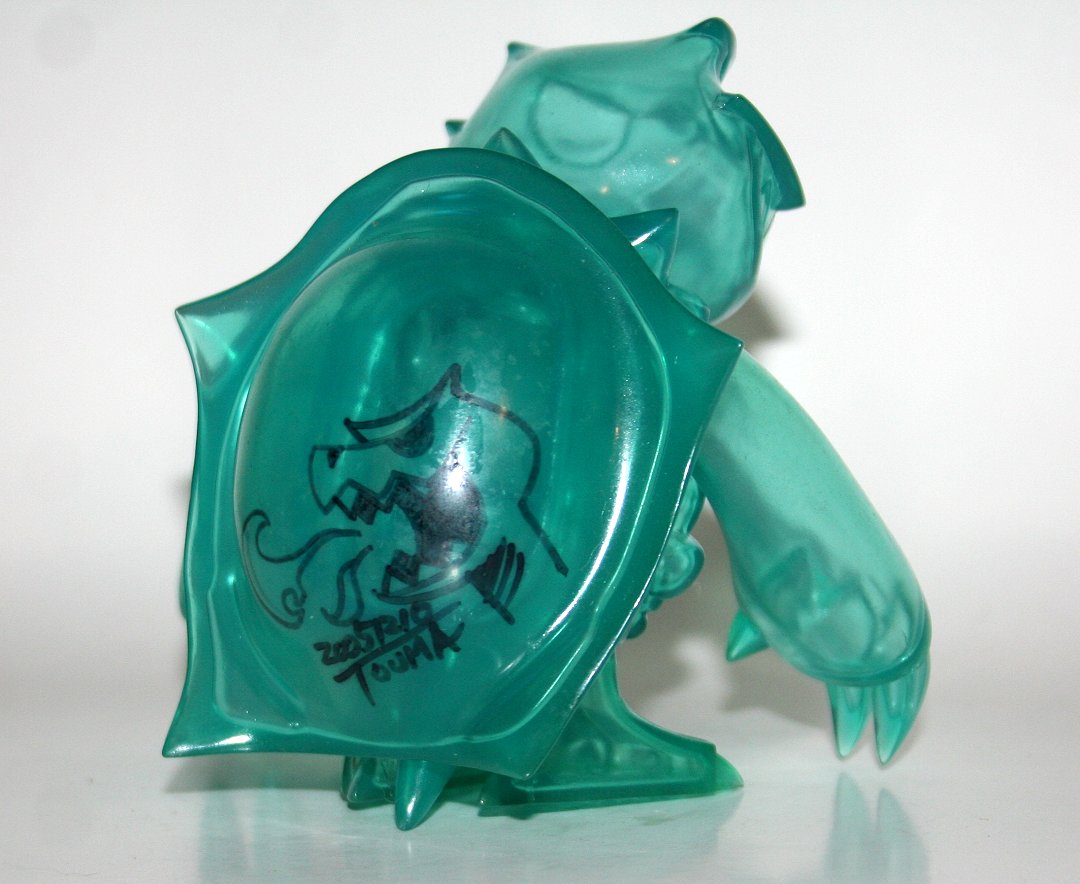 Touma x One Up Clear Blue Signed Skuttle