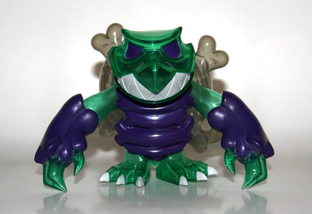 Touma x One Up Clear Green and Purple Joker Skuttle