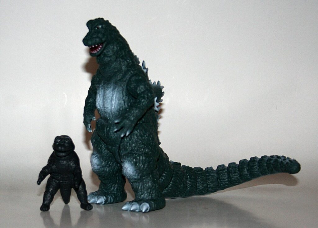 Y-MSF Painted Green 1967 Godzilla with Minilla — Vicious Fun