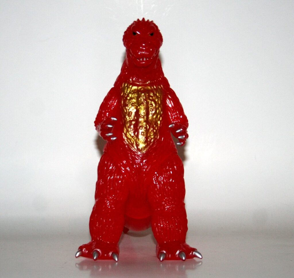 Marmit Clear Red with Gold 1964 Godzilla Mosu Goji Sofubi Figure