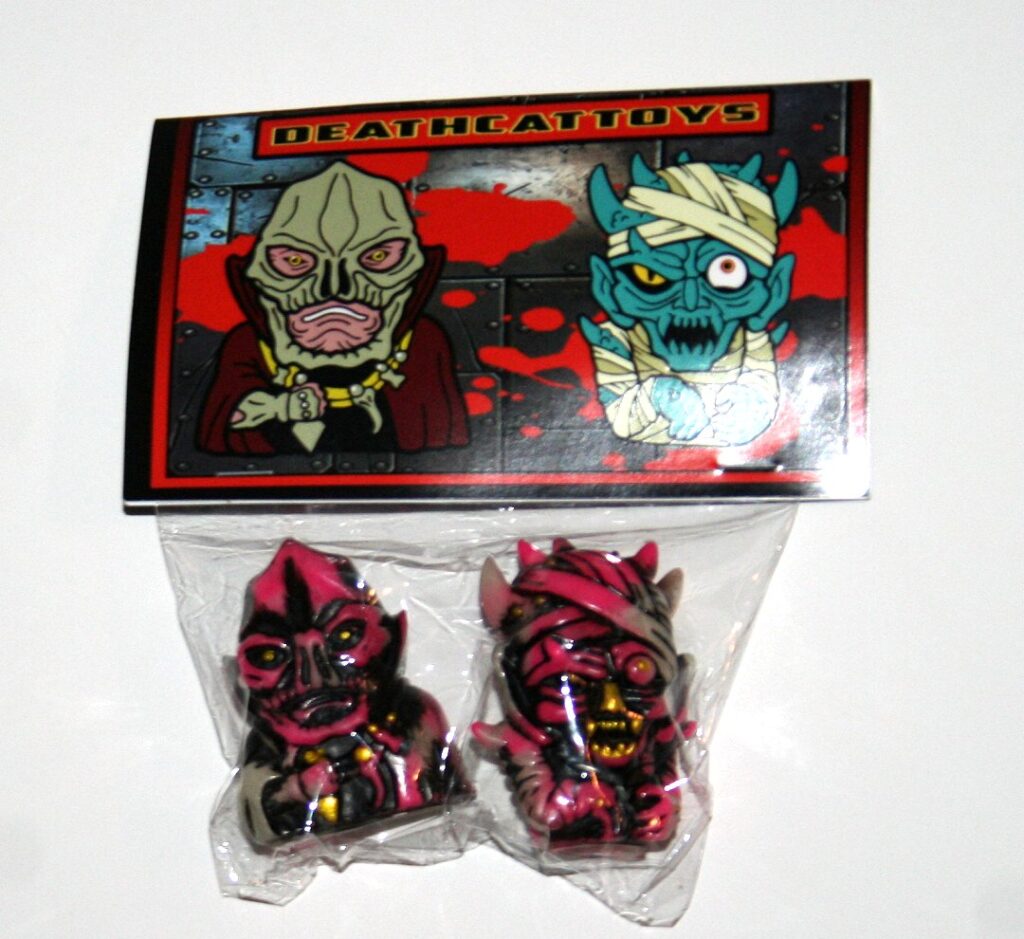 DeathCat Toys Painted Glow Oni Mira and Red Pharaoh