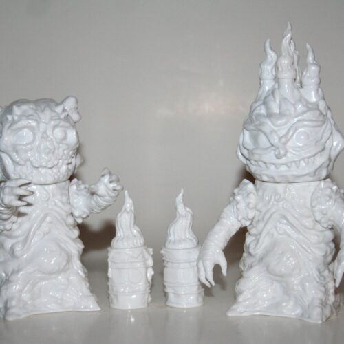 MVH x Unbox Last Man Standing White Kakumon and Togaimon