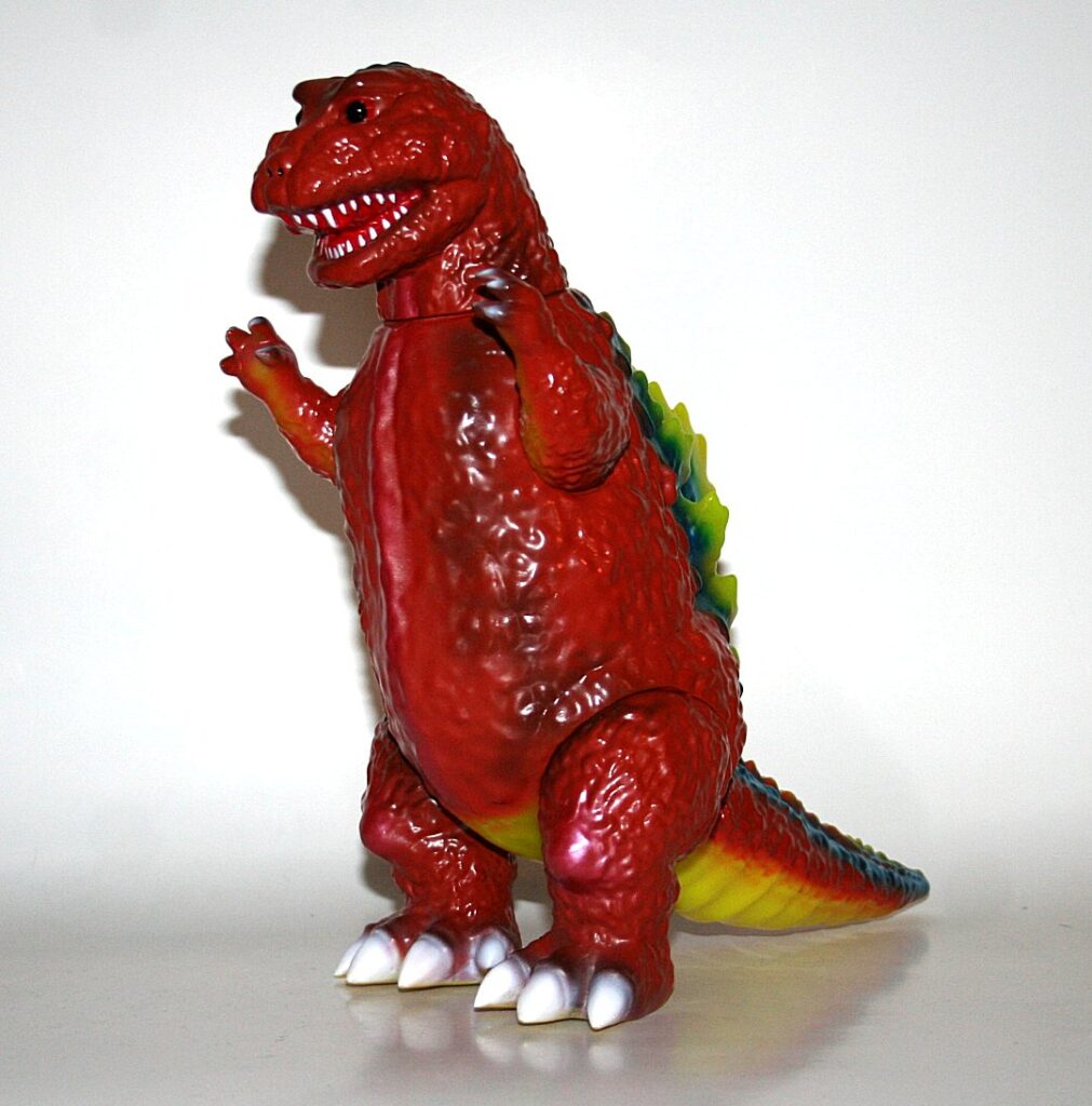 Anraku Ansaku x Medicom Yellow Godzilla Guignol Version Sofubi