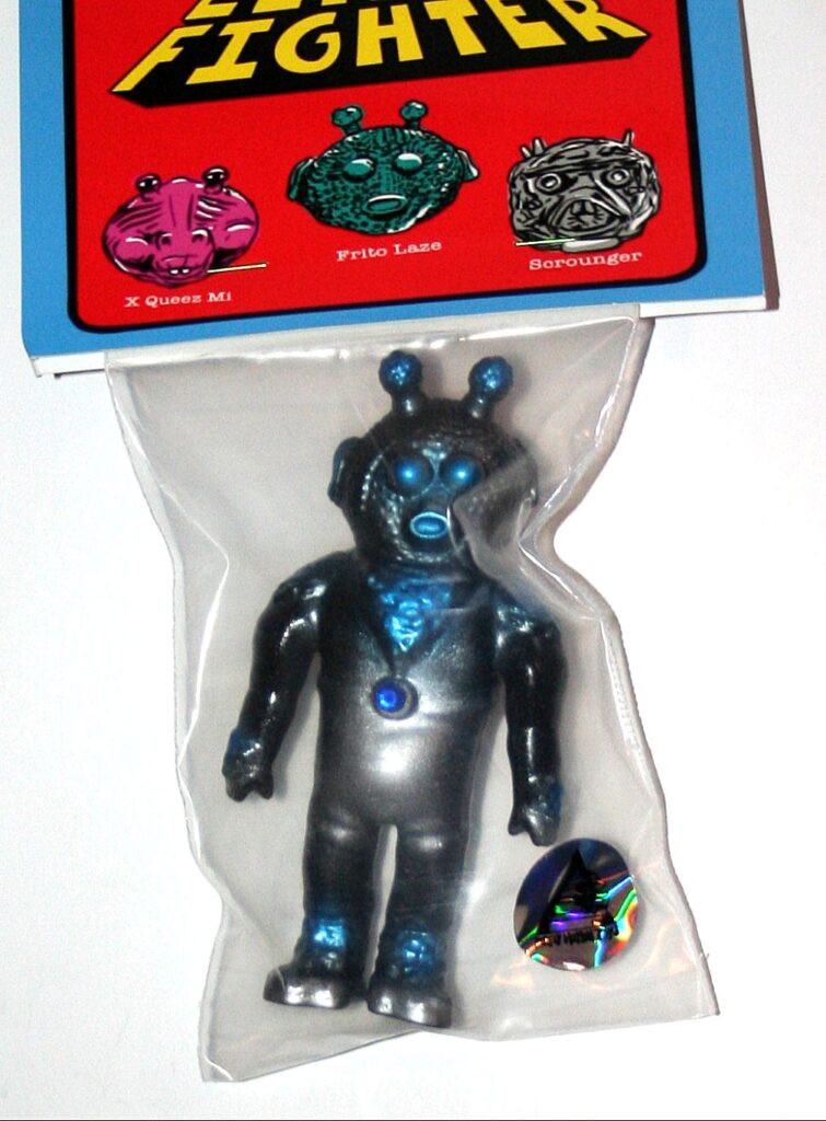 Barely Human Black and Blue Frito Laze Planetoid Fighter