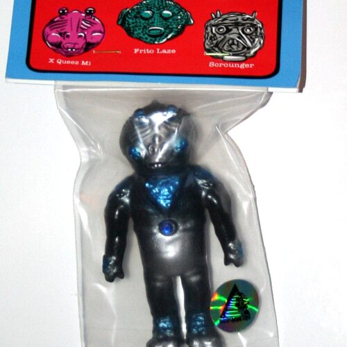 Barely Human Black and Blue X Queez Mi Planetoid Fighter