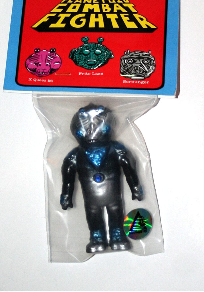 Barely Human Black and Blue X Queez Mi Planetoid Fighter