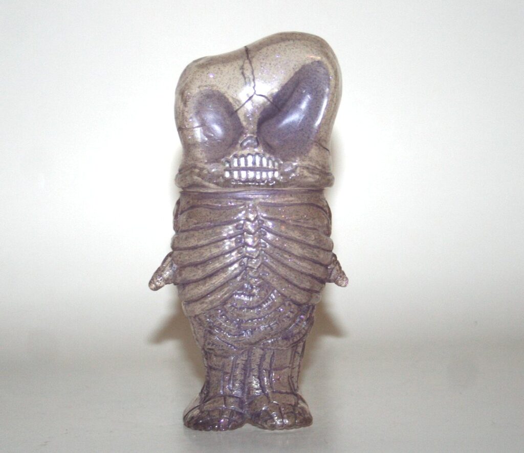 Skull Head Butt Clear Purple Lame Monster Q Ghost