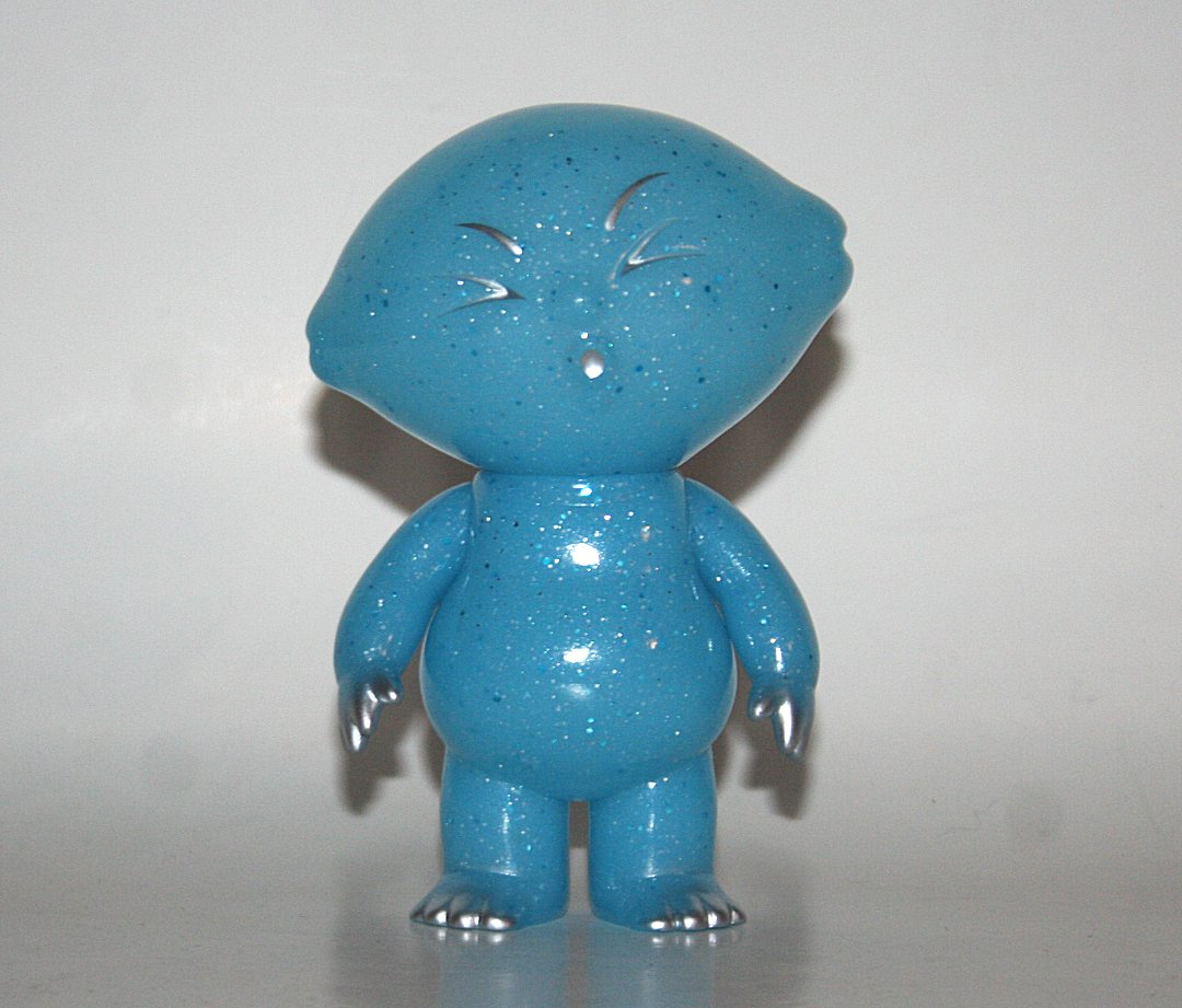 Sour Lemon Blue and Sparkly Mascot Sofubi