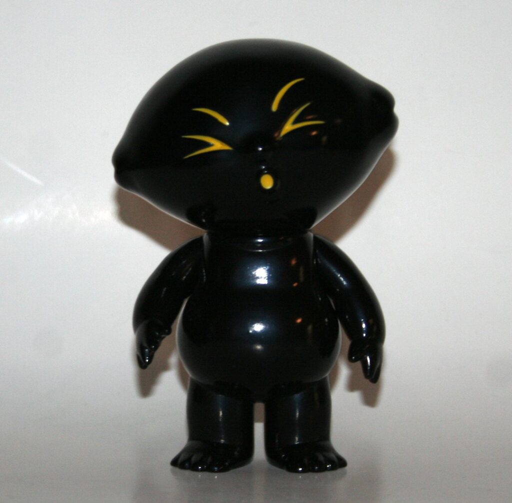 Sour Lemon Yellow on Black Mascot Sofubi