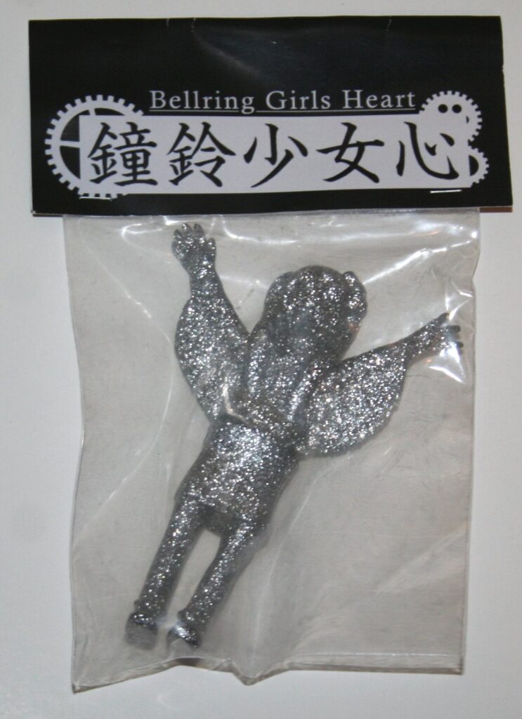 Velocitron Bellring Girls Heart Uber Silver Lame Arms Out