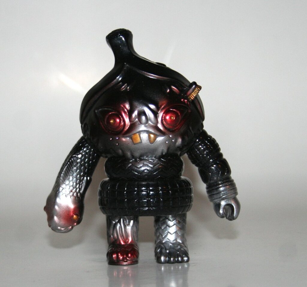 Gravy Toys Silver on Black Trashcan