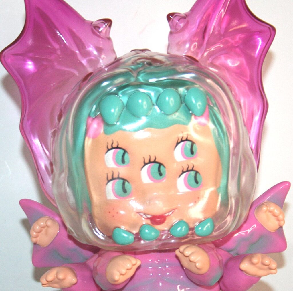 MVH x Abao x Unbox Pink Freak Babi Vinyl Figure | Vicious Fun
