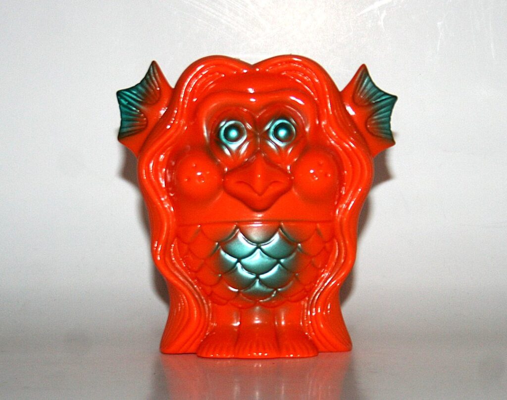 Headlock Studio Metallic Blue on Orange Amabie - Loose