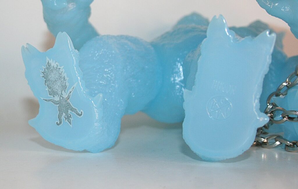 Bemon Unpainted Semi Clear Blue Two Headed Giant Sofubi Figure
