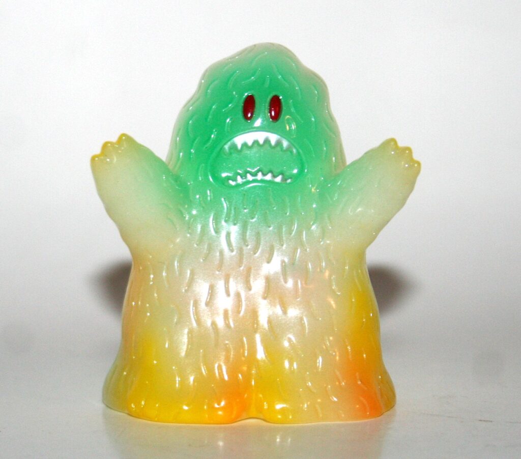 Uamou Green on Glow in Dark Big Hairy Monster