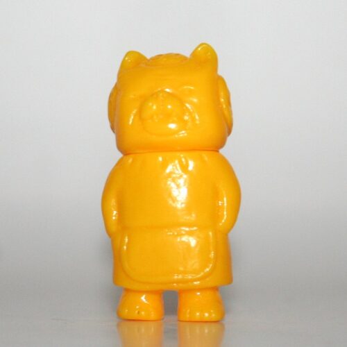 Dehara Unpainted Yellow Mini Neko Obasan