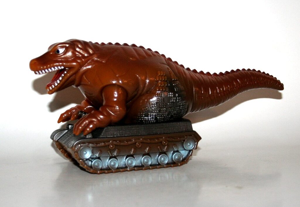 Tsuburaya Communications Bronze on Gold Dinosaur Tank