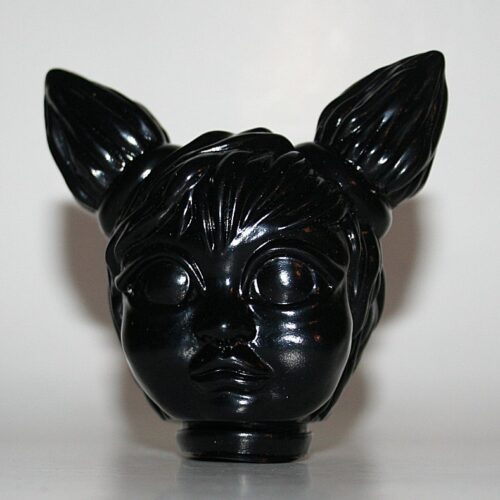 MVH Unpainted Black Baby V Feral Kid Head