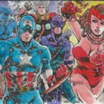 Marvel Captain America More Matias Streb 4 Panel Sketch Card