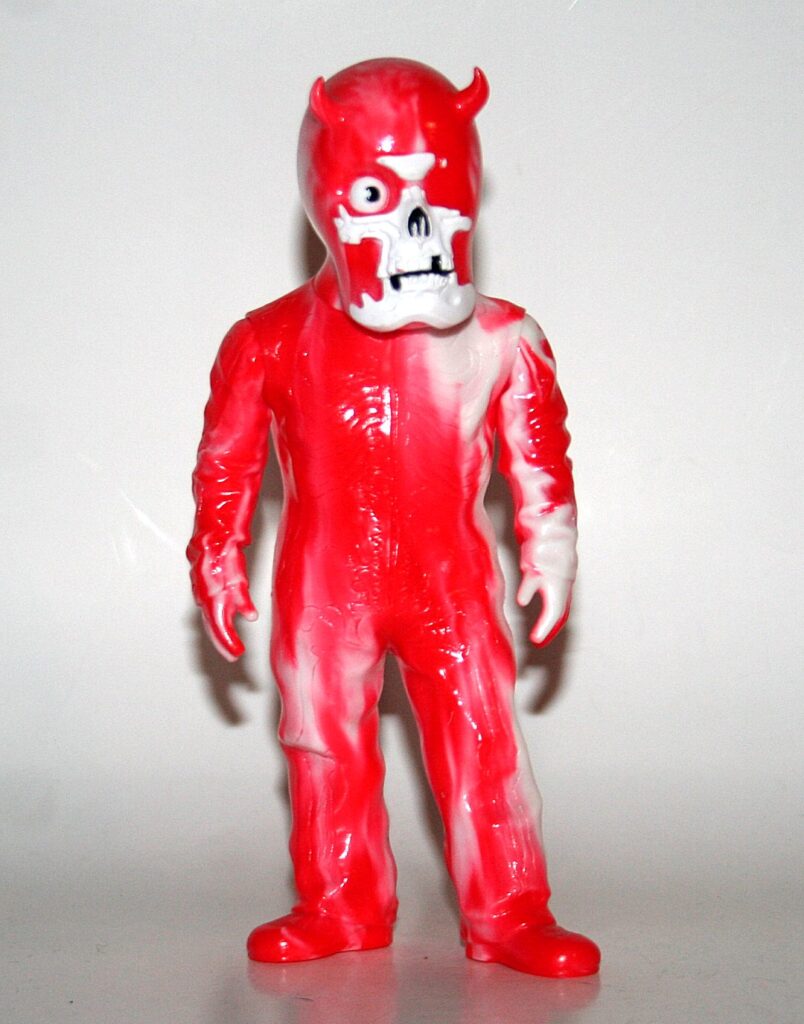 Secret Base Red and White Marbled Skullman