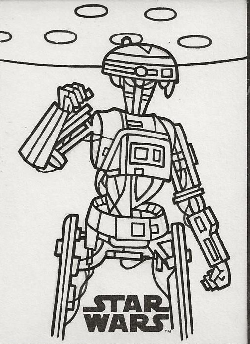 Star Wars Solo Jamie Richards Droid Sketch Card