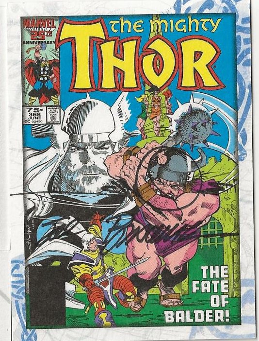 Upper Deck Thor 368 Simonson Bucema Signed Card