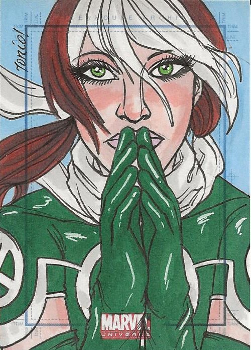 Marvel Universe Rogue Juan Tonio Fontanez Sketch Card