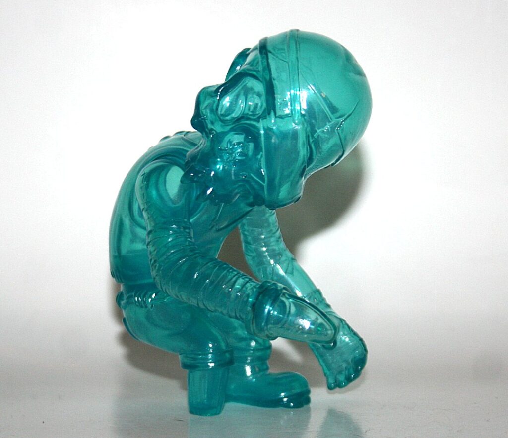 Secret Base x Pushead Clear Blue Rainy Day Skullpirate