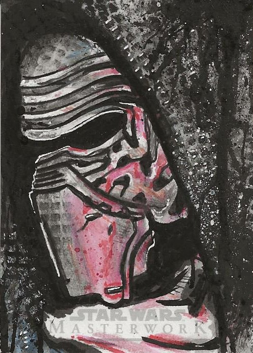 Star Wars Masterwork Keith Farnum Kylo Ren Sketch Card