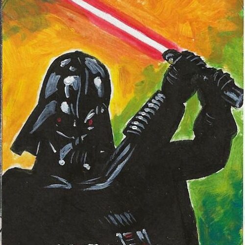 Star Wars Masterworks Ted Dastick Jr Darth Vader Sketch Card
