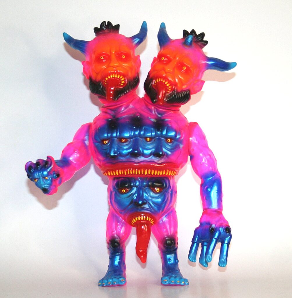 Izumonster Painted Clear Retina Melting Pink Savage King Sofubi
