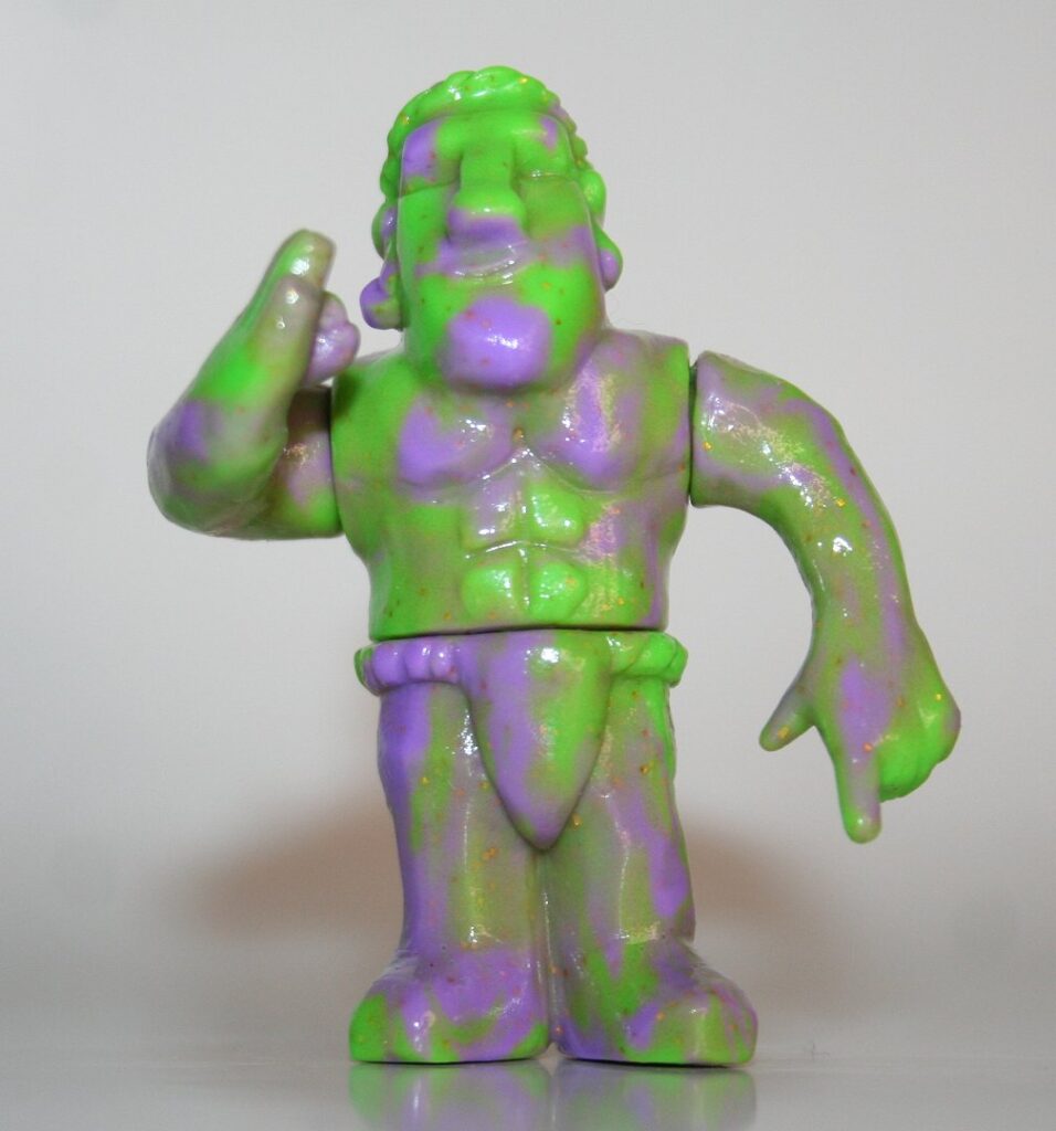 Rampage Toys Green and Purple Marbled Moai