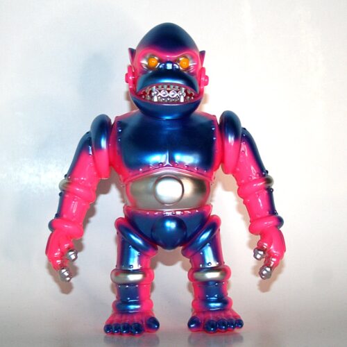 Shameless Toy Metallic Blue on Pink MechaGorilla