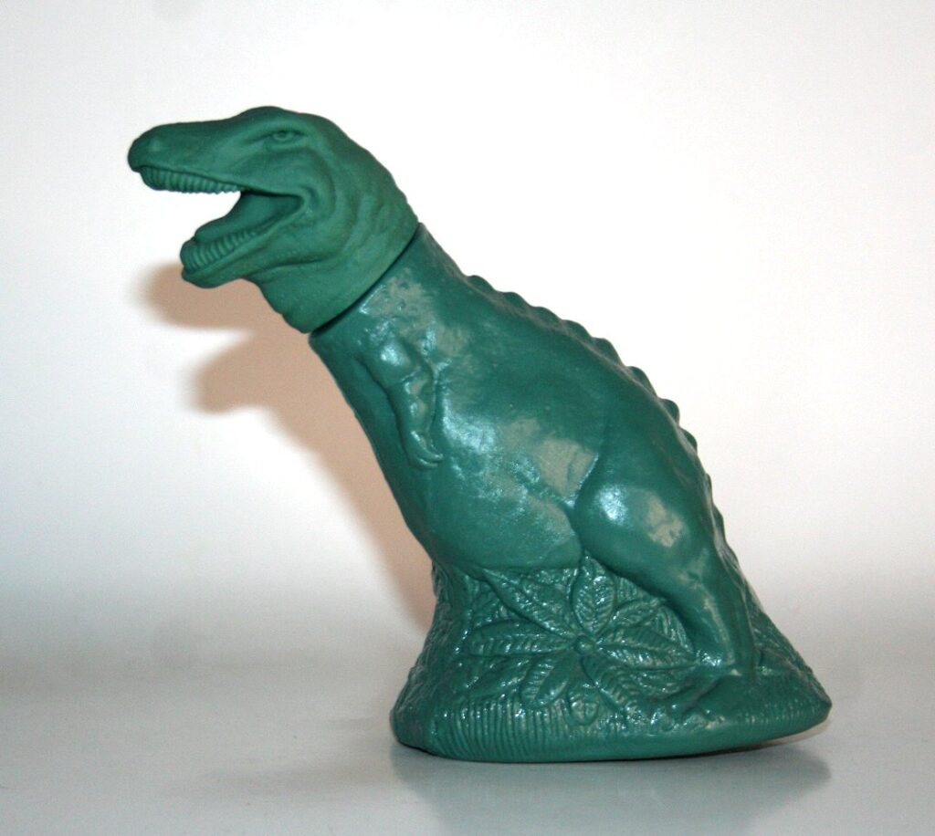 Avon Blue T Rex Bubble Bath Vinyl Bottle