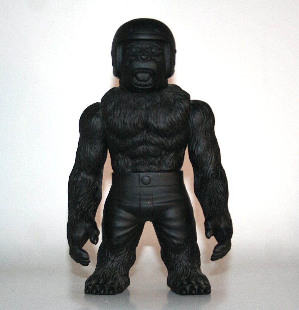 Ichibanboshi Unpainted Black Monkey Man Sofubi Figure | Vicious Fun Ichibanboshi Unpainted Black Monkey Man Sofubi Figure | Vicious Fun