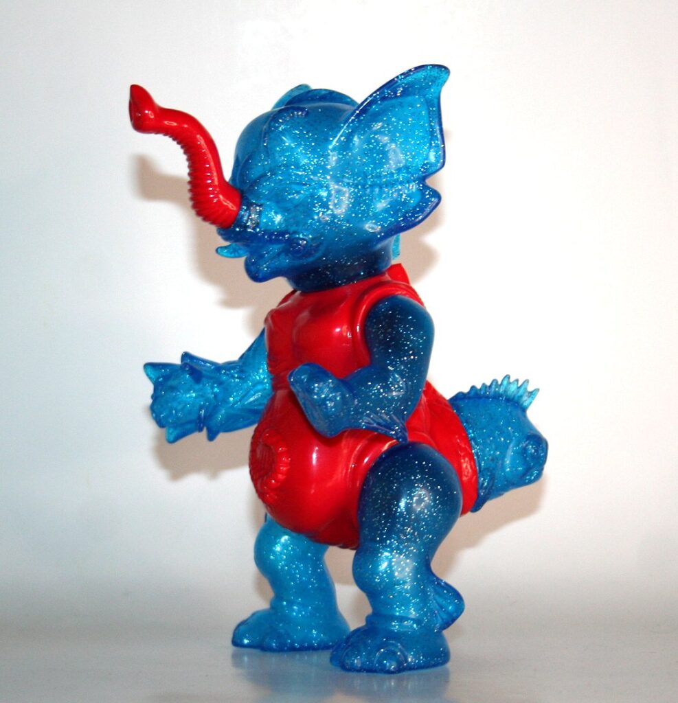 Paul Kaiju Red and Clear Blue Lame Boss Carrion