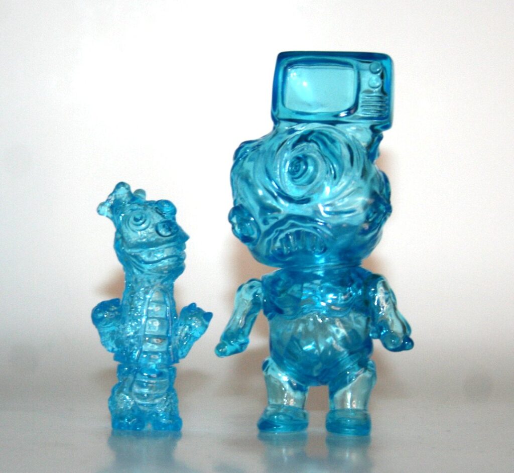 Phobia Toys Clear Blue TV Head and Derp