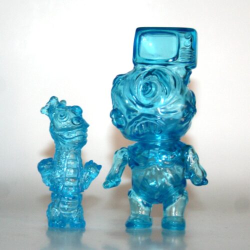 Phobia Toys Clear Blue TV Head and Derp