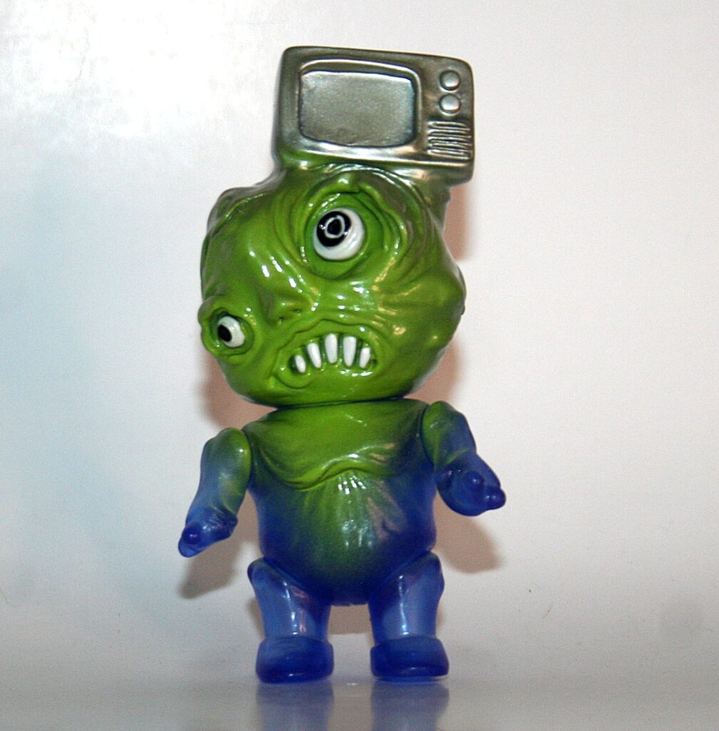 Phobia Toys Painted Clear Purple TV Head