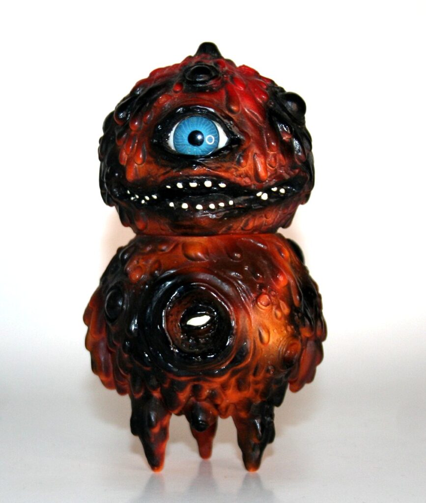Kaiju Tan Black and Orange Mimi Monster