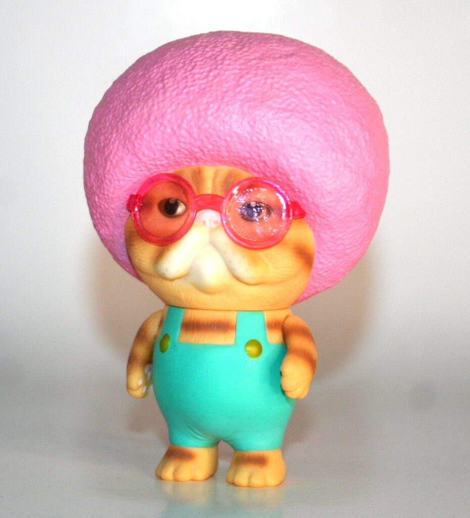 Bird Ark Pink Hair Afro Cat