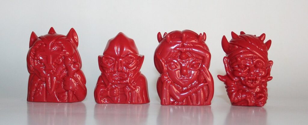 Deathcat Toys Red Partial Elder Demons Blank Set