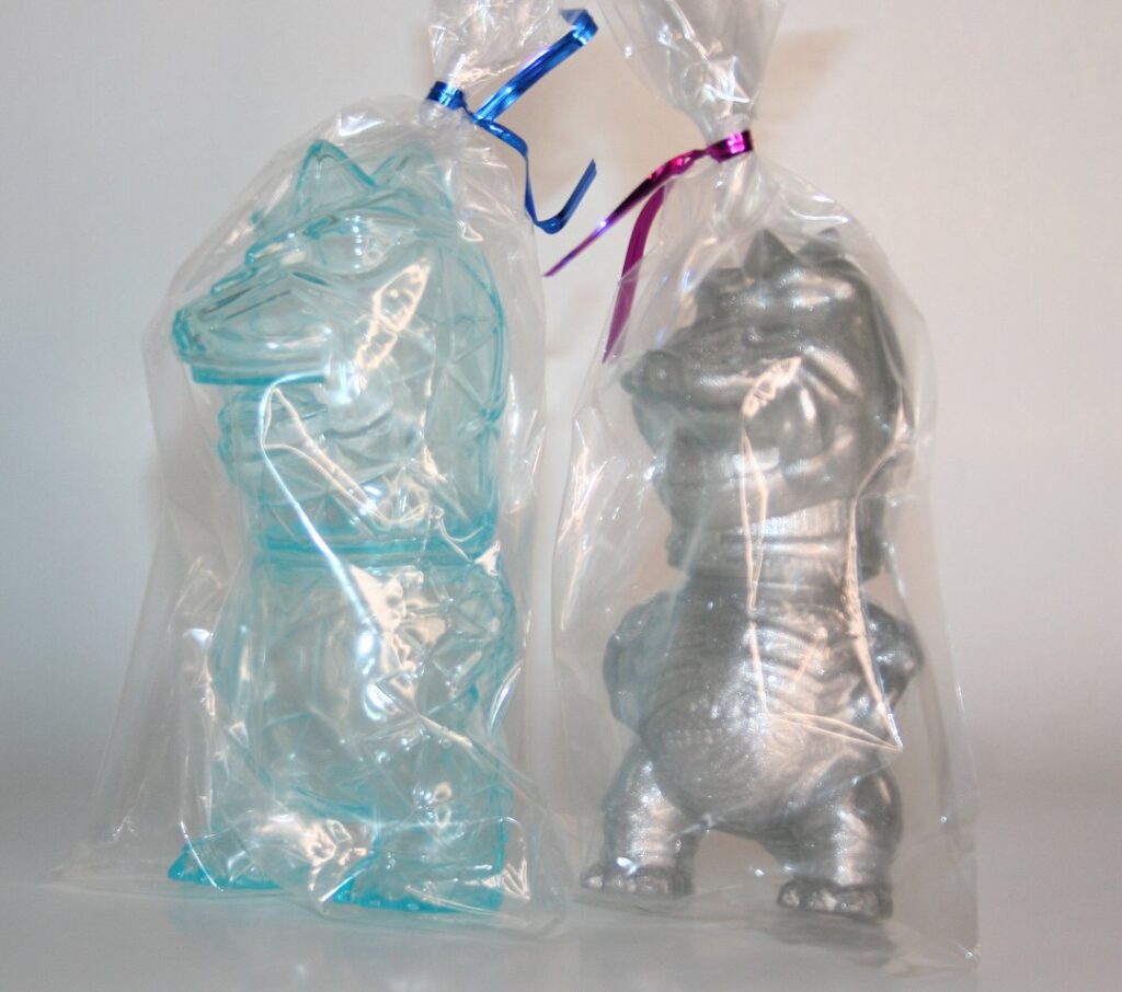 Gargamel Clear Blue with Silver Guts Chibi Tetran