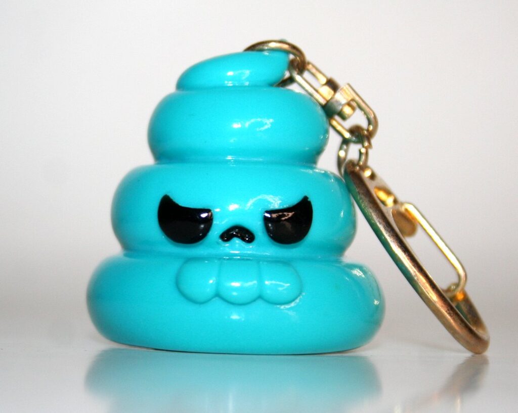 Goccodo Funky Blue Unkotsu Keychain