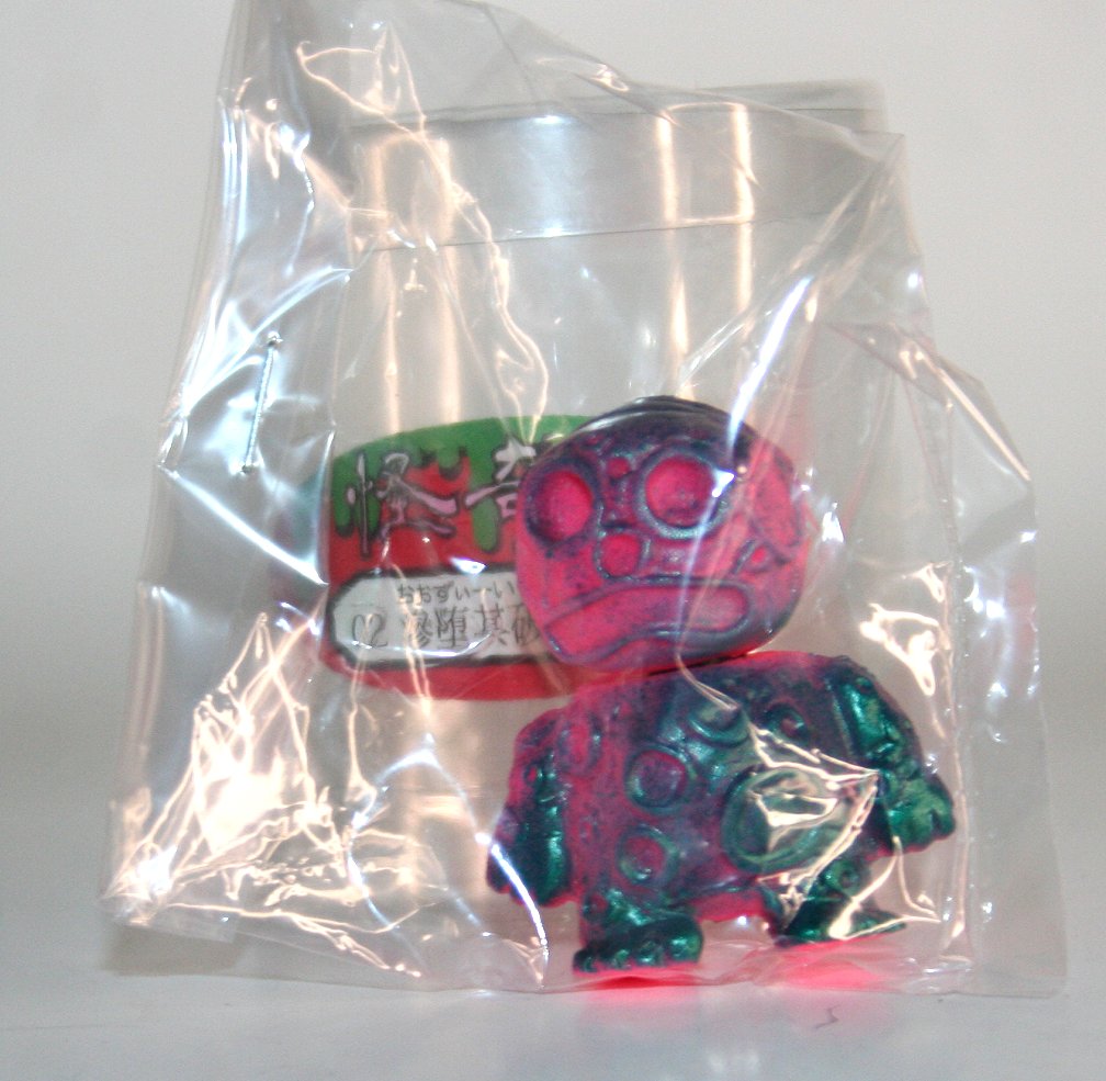 Tallow Shokai Teal on Pink Ooze It Keshi