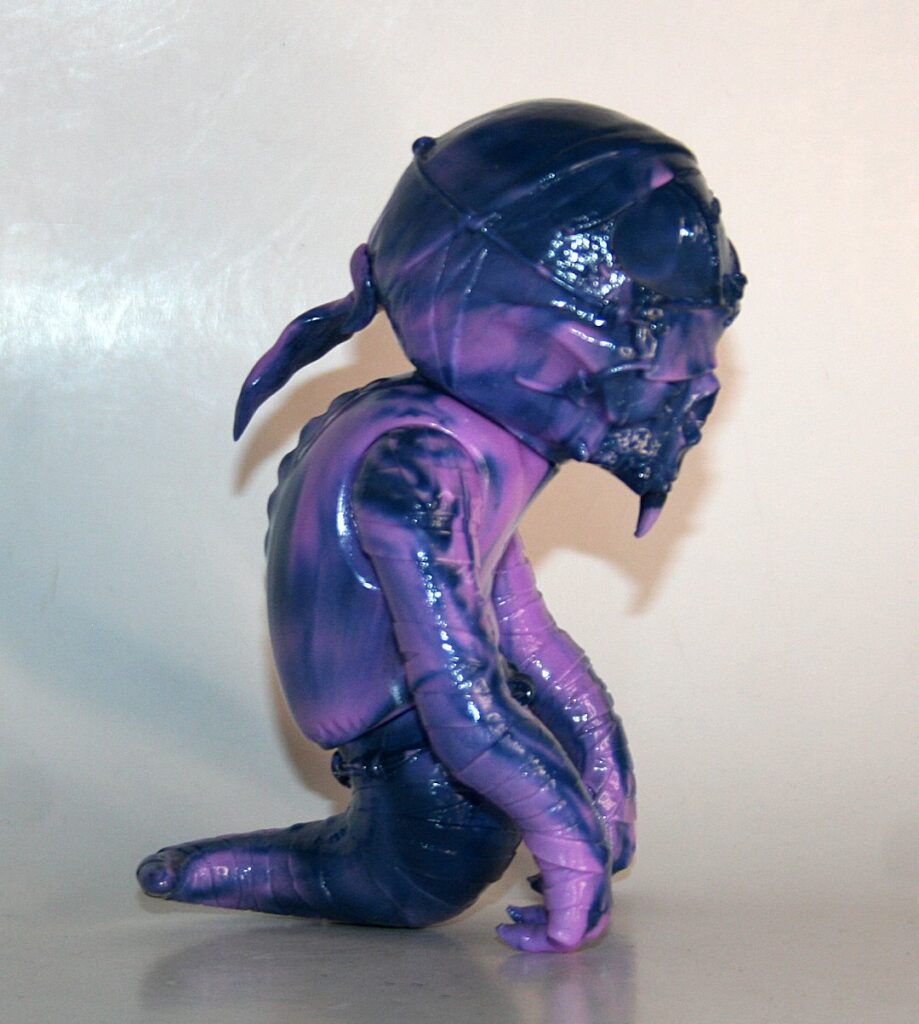 Secret Base x Pushead Purple x Blue SkullPirate SkullOrm Sofubi