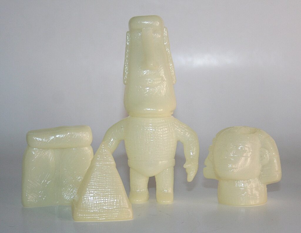 Misty Fog Unpainted Glow Wai Wai Konami Set