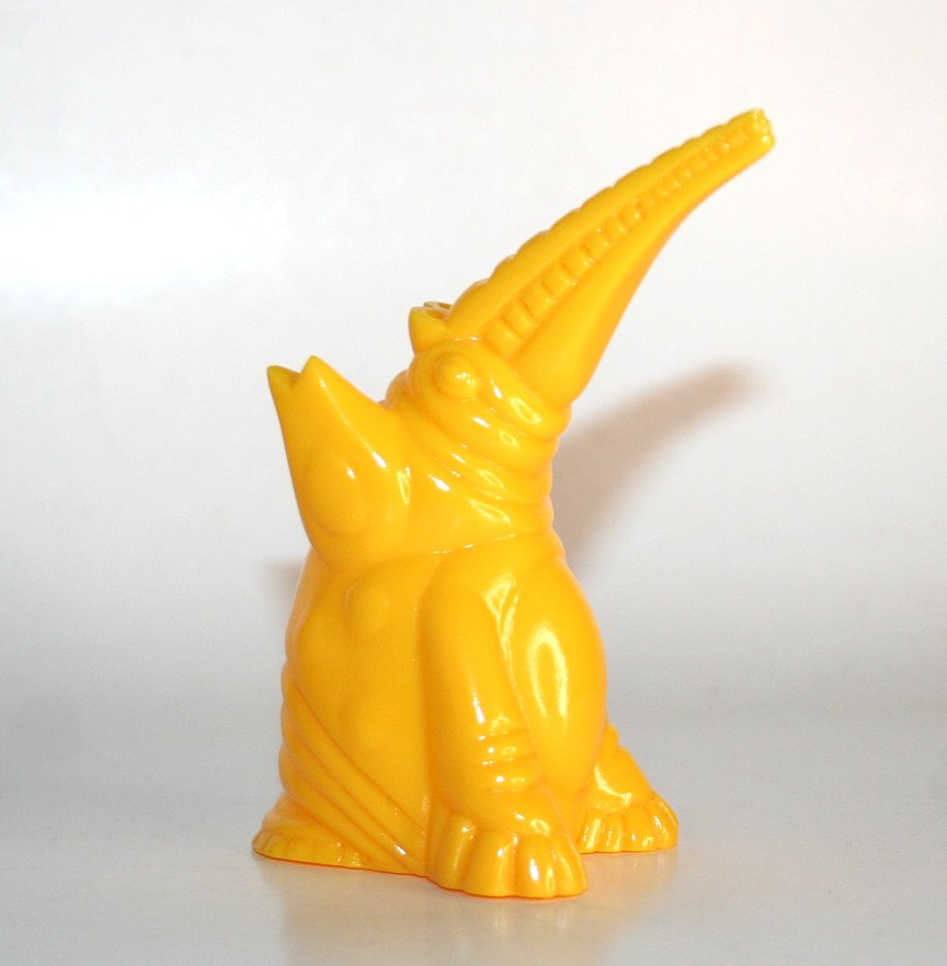 Monstock Unpainted Yellow Egg Eating Woodpecker